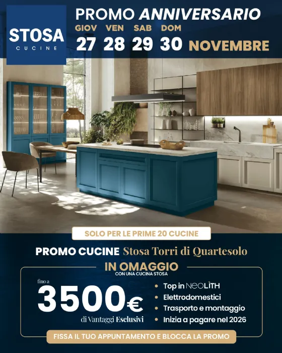 Approfitta della Promo Anniversario di Stosa Torri di Quartesolo